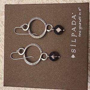 Silpada smoky quartz earrings